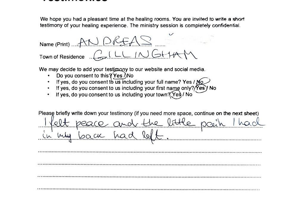 Testimony - Andreas
