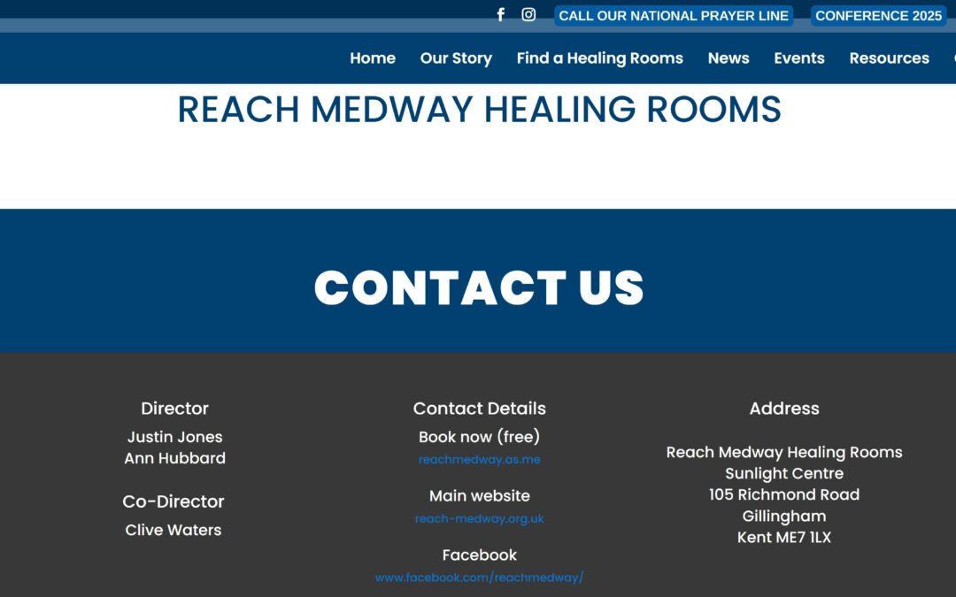 Reach Medway HR – Healing Rooms England & Wales